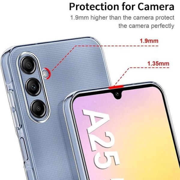 Skyddskal - BOOLING - Samsung Galaxy A25 5G - Flexibelt - Transparent - Halkfritt Transparent