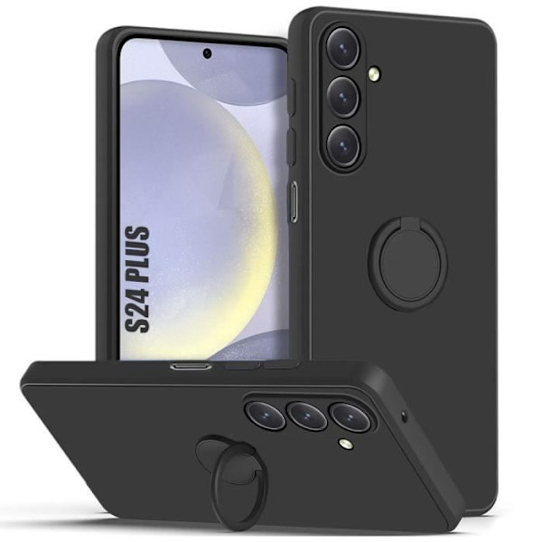 Skydd - Samsung - Galaxy S24 Plus - Silikon - Svart - Rotering 360° Svart