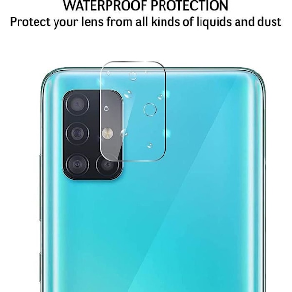 Kameraskydd i härdat glas för Samsung Galaxy A51 5G - BOOLING - Set med 2 Transparent