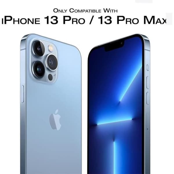 Skyddskamera - för iPhone - 13 Pro/Pro Max - Härdat Glas - Stöttålig - Represistent Klarblå