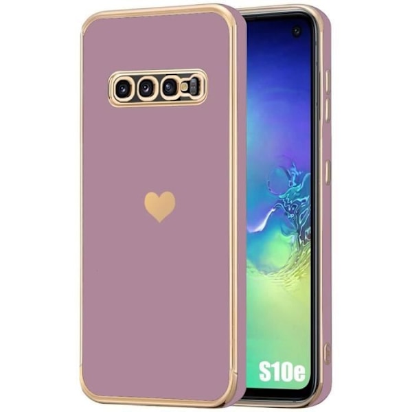 Skyddande skal - BOOLING - Samsung Galaxy S10e - Lila - Pläterat kärnmönster - Stötbestandig Lila