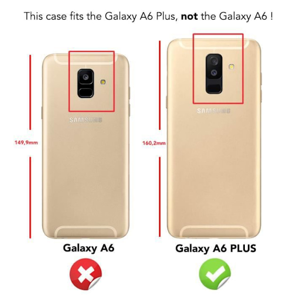 Coque Intégrale - NALIA - Samsung Galaxy A6 Plus - Skydd 360° - Härdat Glas - Minimalistisk Svart