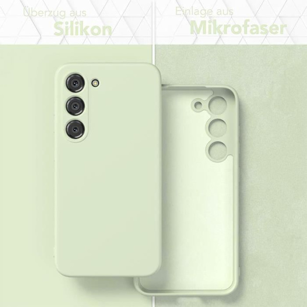 Fodral till Samsung Galaxy S24 Plus (S24+) Flytande silikonskydd Mattgrönt Anti-skrapa