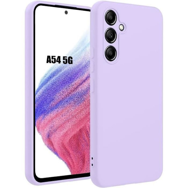 Coque - Samsung - Galaxy A54 5G - Silikon TPU - Matt Lila - Anti-Ripor Lila