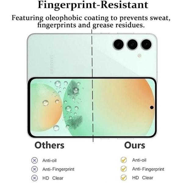 Skærmbeskyttelse - Samsung - Galaxy S24 FE - Tempereret Glas - 9H - Stødabsorberende - Gennemsigtig Transparent