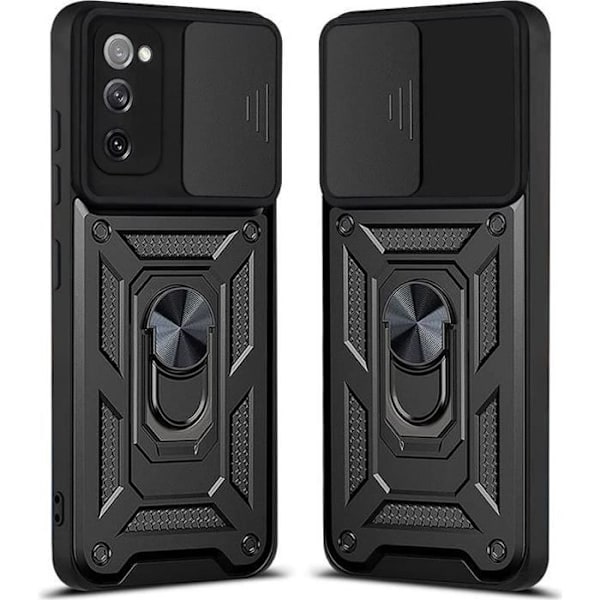 Skyddsskal - PROSHOP - för Samsung S20 FE - Hård - Militärstil - Förstärkt kant - Svart Svart