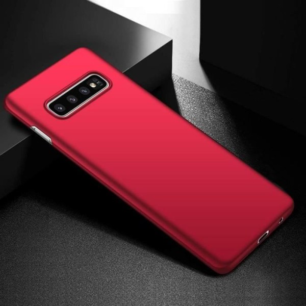 Beskyttelsesetui til Samsung Galaxy S10e - PROSHOP - Rød - Blødt - Matt silikone etui Röd