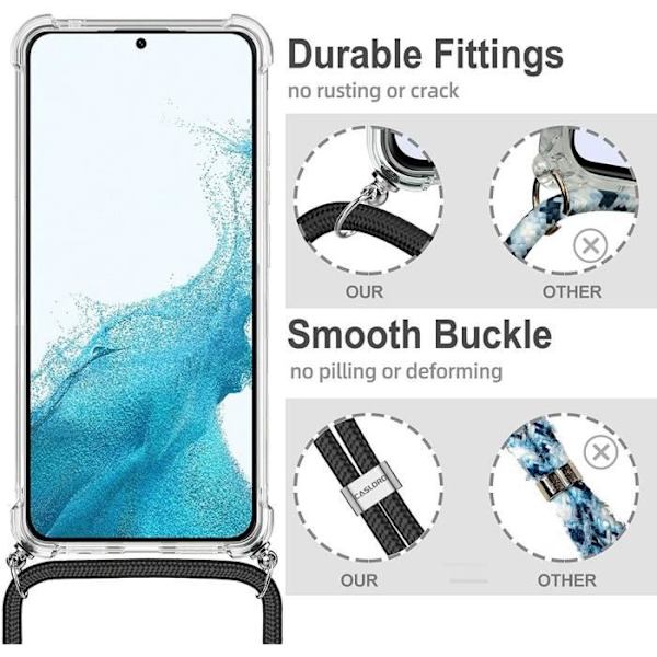 Skyddsskal - PROSHOP - Samsung Galaxy S22 - Mjukt - Transparent-Grön - Microdot Transparent-Grön