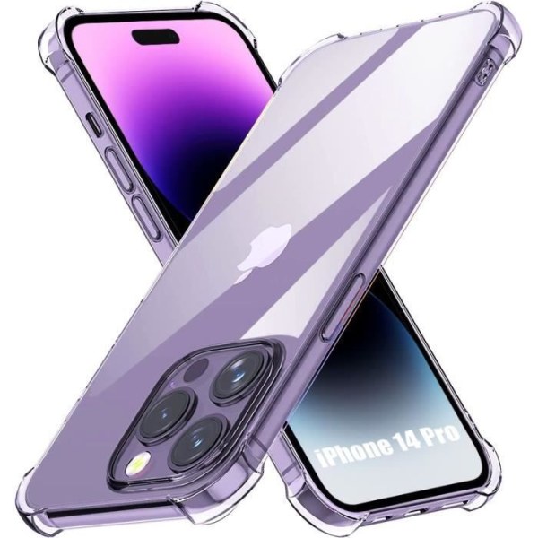 Silikonetui til iPhone 14 Pro (6.1") Bumper Stødsikker Anti-ridse Slank Gennemsigtig Transparent