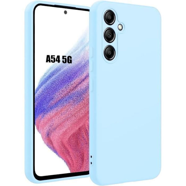 Coque - Samsung - Galaxy A54 5G - Silikon - Stötresistent - Ljusblå Himmelsblå