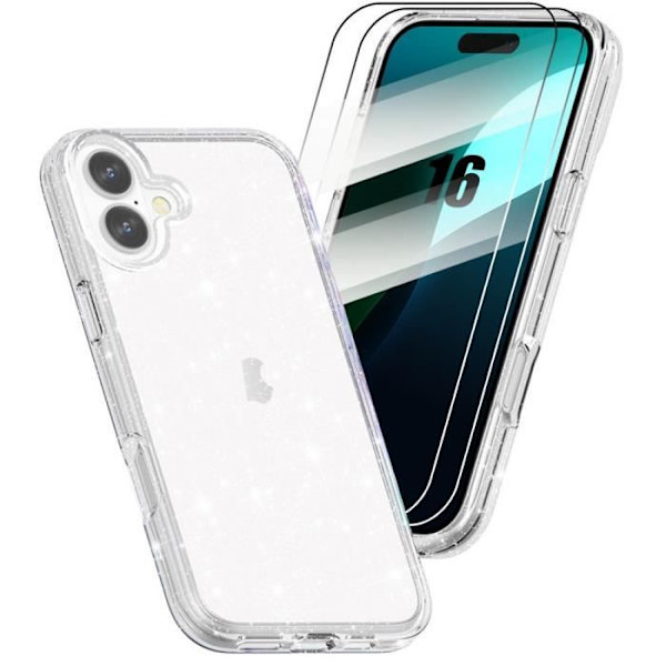 Skyddsfodral - BOOLING - iPhone 16 - Mjukt - Stötsäkert - Rep resistant Transparent