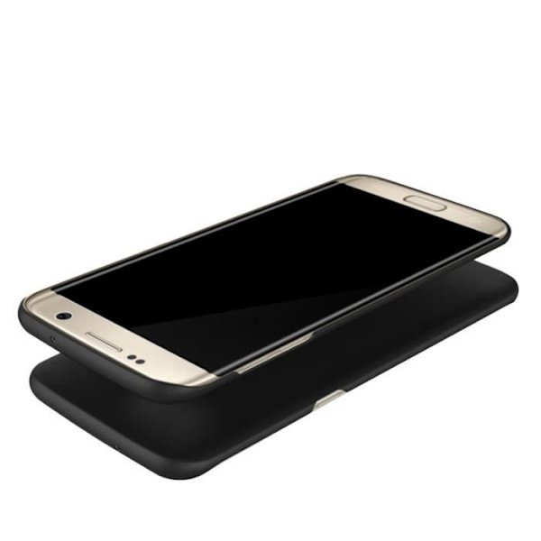 Coque - Samsung - Galaxy S7 Edge - Ultra Tunn - Mjuk - Skydd Bak Objektiv Svart