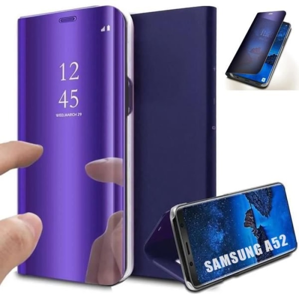 Fodral för Samsung A52 5G (6,5") Anti-shock Solid Stand Cover - Lila