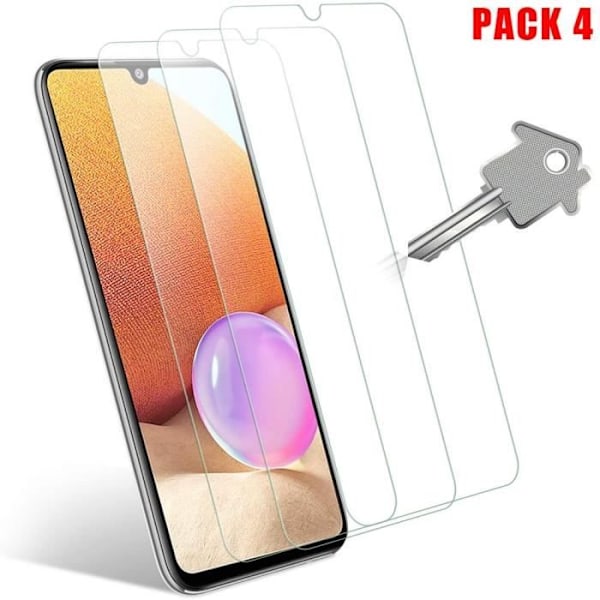 Hærdet glas til Samsung A32 5G (6,4") - PROSHOP - Pakke med 4 skærmfilm - Anti-ridse - Høj modstandsdygtighed Transparent