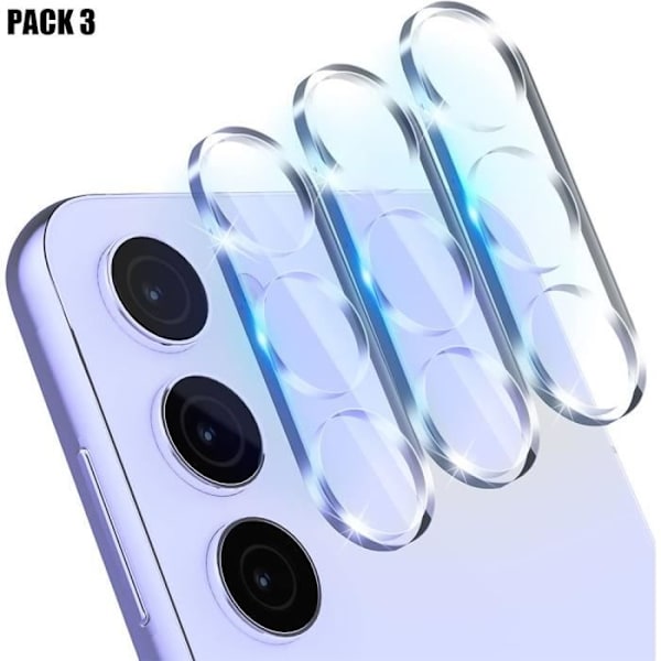 3x bakre kameraskydd för Samsung Galaxy S24 Plus (Galaxy S24+) Transparent härdat glas Transparent