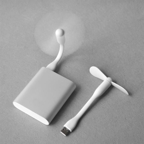 USB-fläkt - YIOU - Mini flexible fläkt - Tyst 22 dB - Silikonblad - Vit Vit