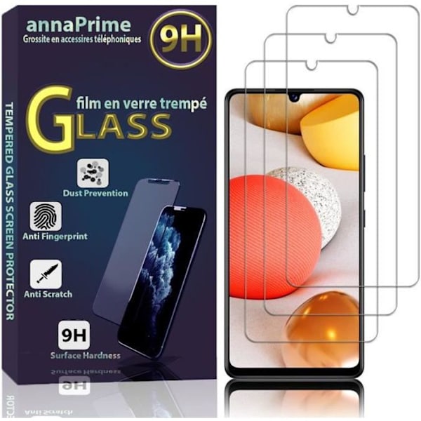 VCOMP® för Samsung Galaxy M13 6,6": Set - Paket med 3 skärmskydd i härdat glas VIT