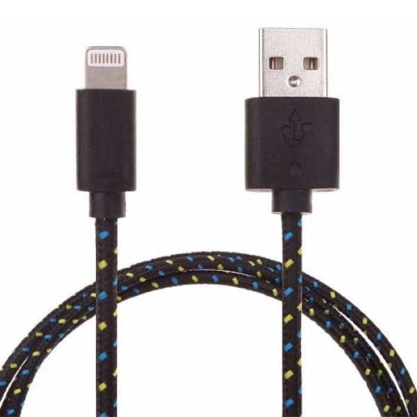 1M Usb-kabel til iPhone Stofflettet Sync-netopladerkabel til iPhone 6 iPhone 5 iphone5s / Passer til IOS 9 Vit