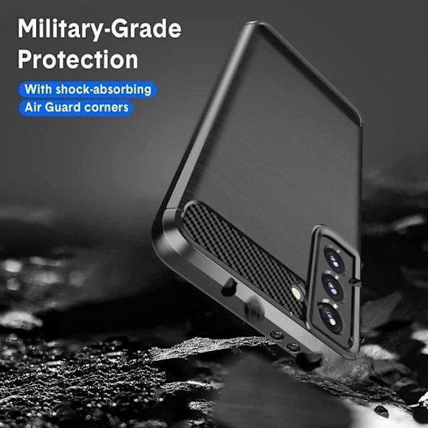 Skyddsfodral till Samsung S22 Plus - PROSHOP - Svart - Designfunktioner - Silikon - Anti-Shock Svart