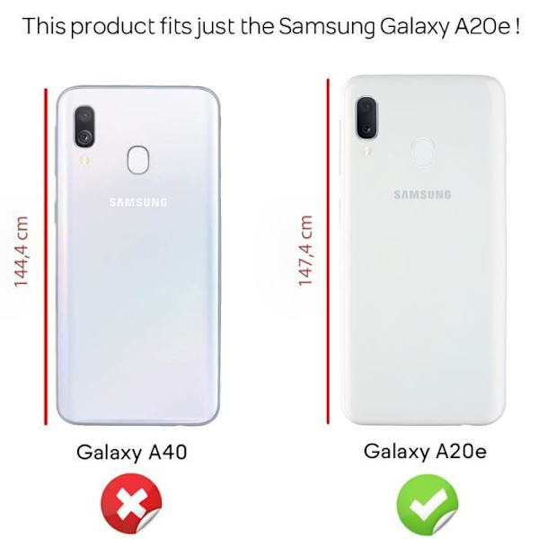 Fodral - NALIA - Galaxy A20e - Anti-Shock - 360° rotationsring - Magnetstöd