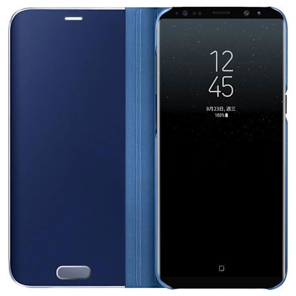 Fodral - Samsung - Galaxy Note 8 - Smart Cover - Stötsäker - Spegel - Mjuk - Blå blå