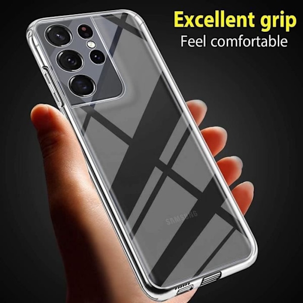 Skyddshölje - BOOLING - Samsung Galaxy S21 Ultra 5G - Flexibelt - Transparent - 360 grader Transparent