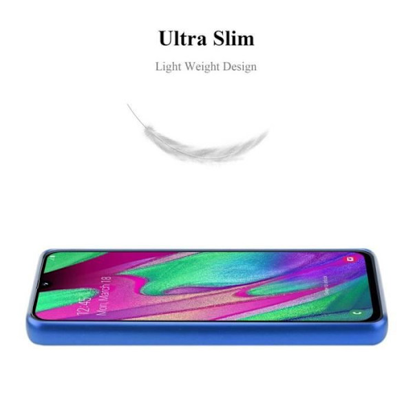 Telefonskal - CADORABO - Samsung Galaxy A40 - Mjuk Skydd - TPU Silikon - Stötresistent Blå