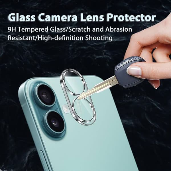Kameraskydd - BOOLING - för iPhone 17 - Härdat Glas - Rep-Resistent - Lätt Installation Transparent