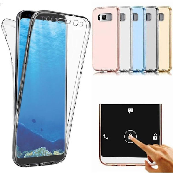 Fodral Skal för Samsung S8 PLUS 360° klar FULL TPU Gel Silicone Touch