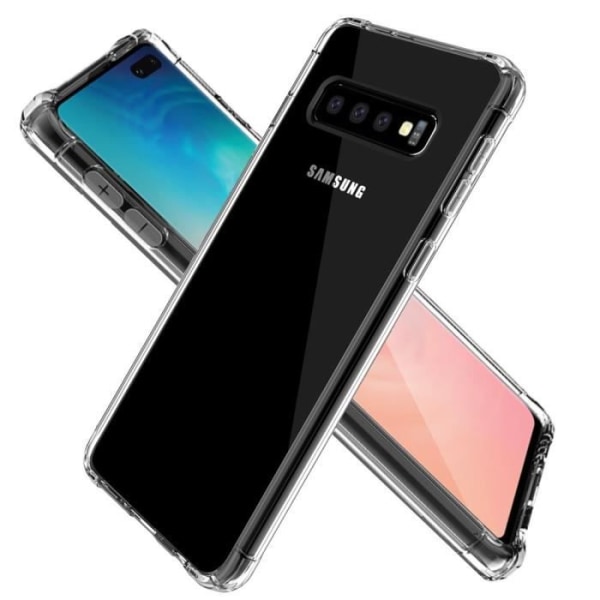 ebestStar ® för Samsung S10 PLUS Galaxy - Silikonfodral Förstärkta kanter Slim Fodral INVISIBLE Stötsäkert skal, Transparent