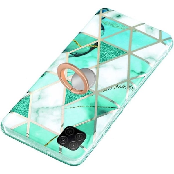 Coque - BOOLING - Samsung Galaxy A22 5G - Turquoise - Stødabsorberende - Støtte Ring Turkos