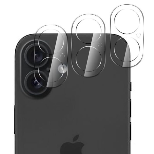 Skyddsmål - BOOLING - iPhone 16 - Härdat Glas - Rep-säkert - Stötsäkert Transparent
