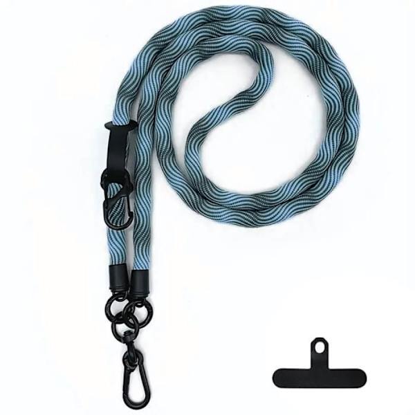 Universell snöre - BOOLING - 120cm - Blå - Lätt - Solid nylon Blå
