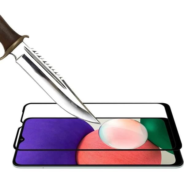 Skyddsfodral - Toproduits® - Galaxy A22 5G - Transparent - Härdat glas - Flexibel Transparent