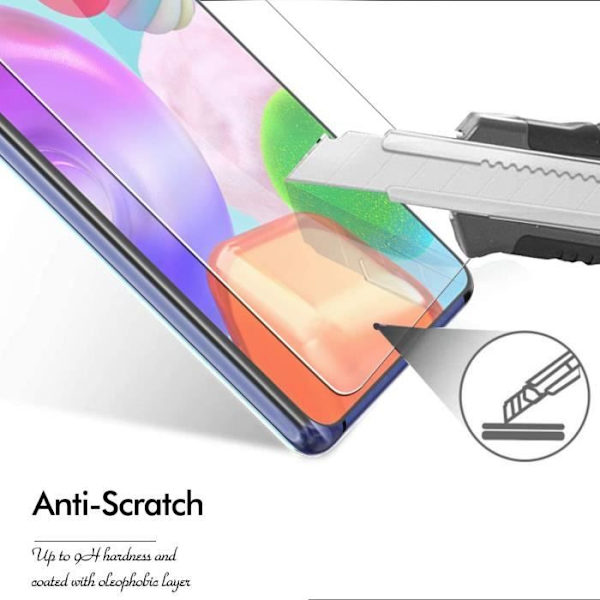 Härdat glas för Samsung Galaxy A41 Härdat glas + fodral, 2-pack med TPU-fodral, 【Extrem täckning】【Superadsorption】Utmärkt