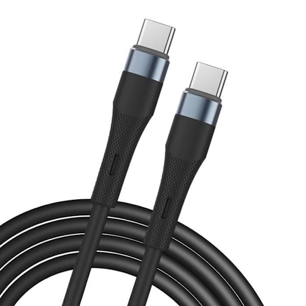 USB-C till USB-C-kabel 60W Snabbladdning för Samsung Galaxy A16 A15 A14 A13 A25 A35 A55 A53 A05s A36 - Svart 1M Svart