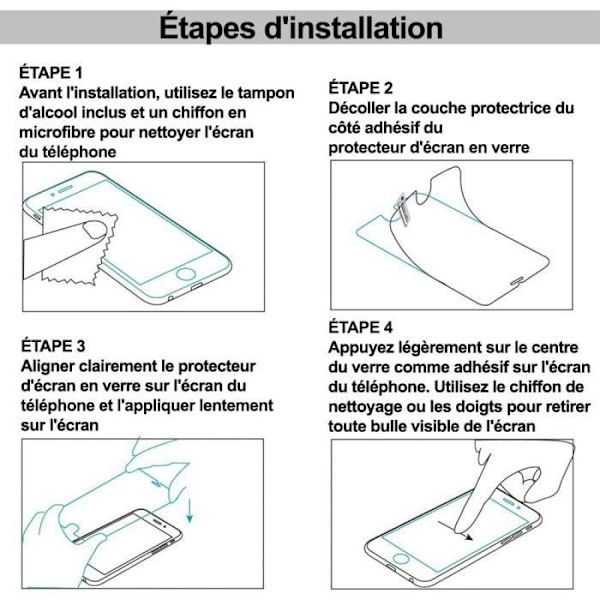 VCOMP® för Samsung Galaxy S21 FE 5G 6,4": Bunt - 3-packs helfärgsskärm i härdat glas - SVART SVART