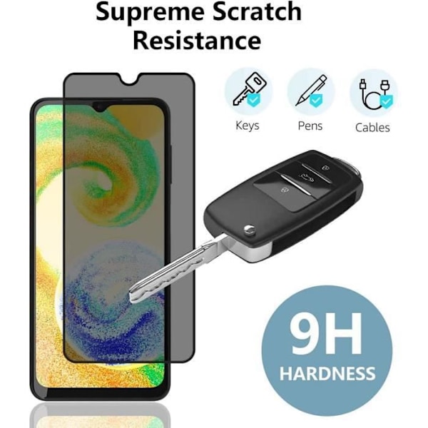 2 delar antispionhärdat glas för Samsung Galaxy A32 - BOOLING - Enkel installation - Svart Svart