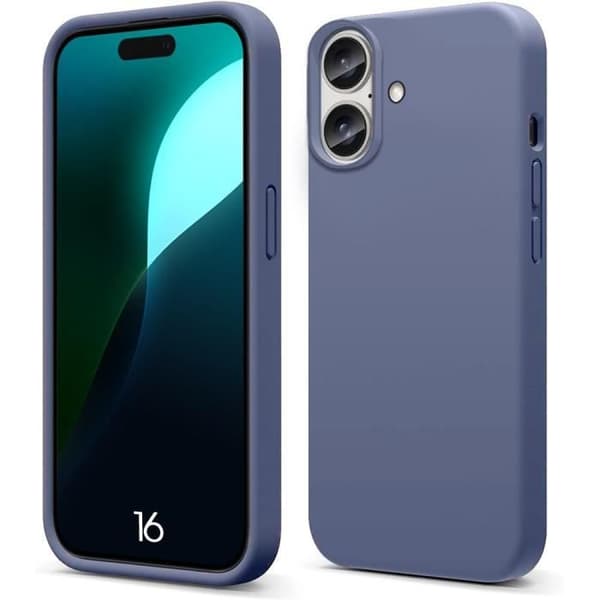 Skyddskal - Silikon - för iPhone 16 - Ultra Slim - Stötsäker - Repfria Nattblått
