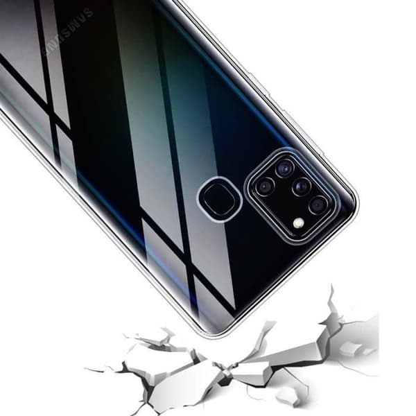 Coque - VCOMP - Galaxy A21S - UltraSlim - Perfekt passform - Mini Stylus ingår TRANSPARENT