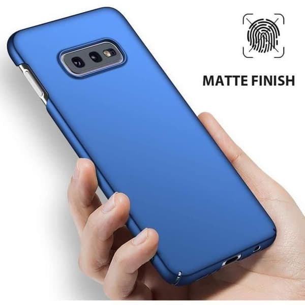 Skyddsskal - BOOLING - Samsung Galaxy S10e - Flytande Silikon - Stötsäker - Slim - Blå Blå