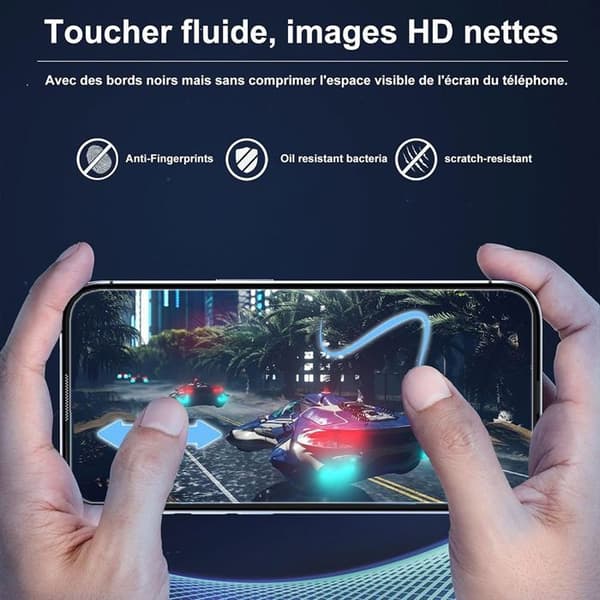 3 Helglas för iPhone 18 Pro, Stötsäker 9H Skärmskydd Transparent