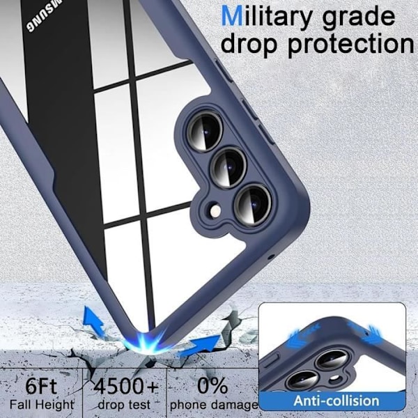 Helfodral till Samsung Galaxy S25 Ultra - 360° stötsäkert skydd - Marinblå
