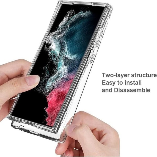 Helt fodral till Samsung Galaxy S24 Ultra - Stötsäkert Transparent skydd Anti-Scratch (ej för Galaxy S24)