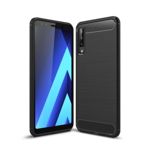 Etui - Samsung - Galaxy A7 2018 - TPU - Stødsikker - Blød - Sort Svart