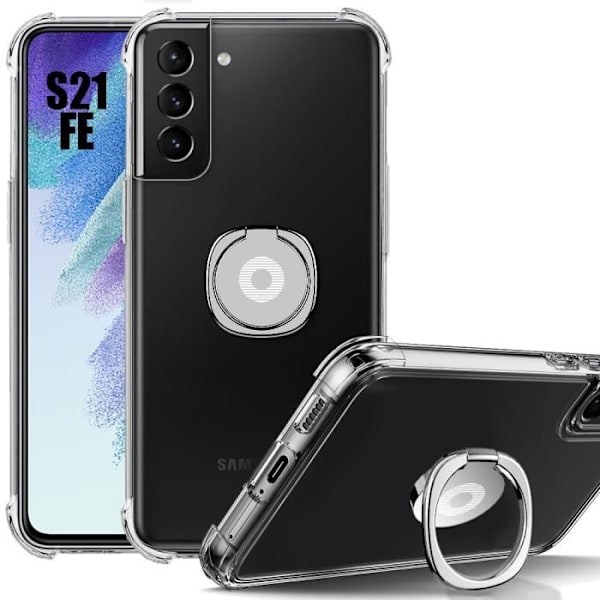 Skyddsskal - BOOLING - för Samsung Galaxy S21 FE - Silikon - Slim - Transparent-silver transparent-silver