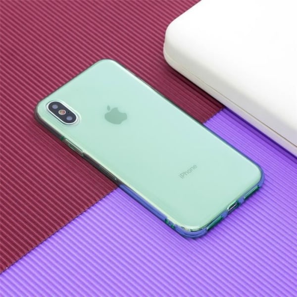 Skyddsfodral och Filmer - Apple - iPhone XR - Grön - 2ST Härdat Glas - 1ST TPU Silikon ljus