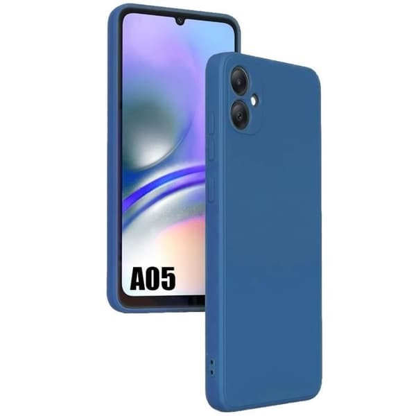 Coque - Samsung - Galaxy A05 - Silikonvätska - Mörkblå - Matt Effekt marinblå