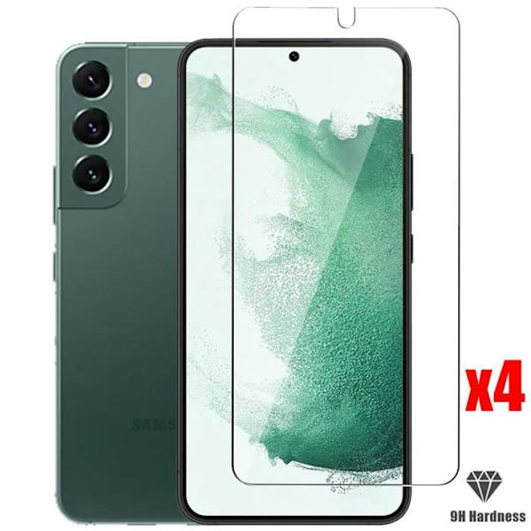 Härdat glas till Samsung S22 Plus - PROSHOP - Full Curved 9D Protection - Transparent Transparent