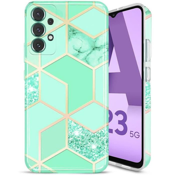 Fodral för Samsung Galaxy A23 5G Smal och elegant design TPU Resistant Anti-Scratch Turkos Turkos
